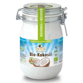 Dr.Goerg Premium Bio-Kokosl im Bgelglas, 1000 ml