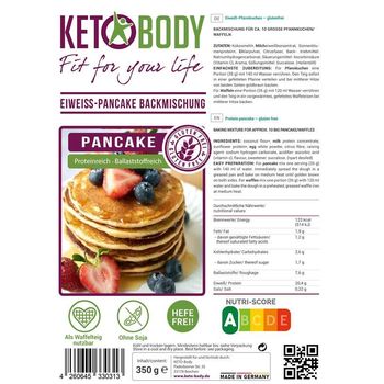 KETO-Body Eiwei Pancake Backmischung 350g...